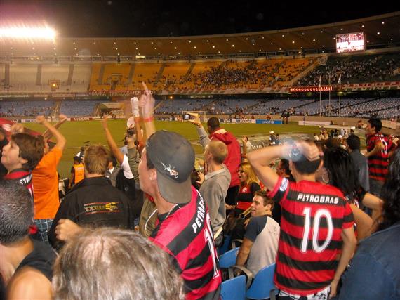 Maracan-Fussballstadion whrend des Spiels Flamengo gegen Fluminense